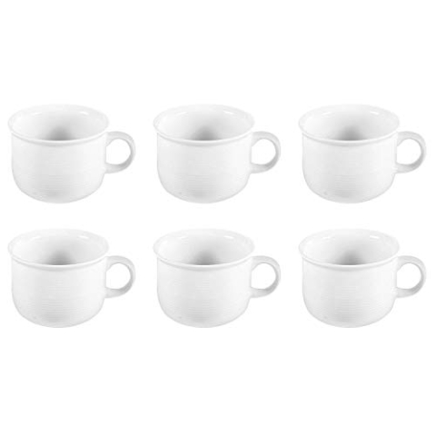 Thomas 6 x Kaffee-Obertasse - Trend Weiß 11400-800001-14742 Porzellan Geschirr - -