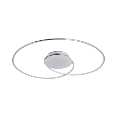 Lindby LED Deckenleuchte Joline (Modern) in Chrom aus Metall, Lampe Deckenlampe Wohnzimmerleuchte