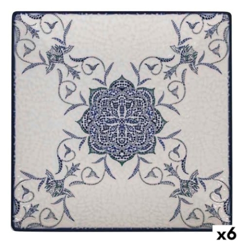 La Mediterránea Teller flach Rosetta 24 x 24 x 2 cm (6 Stück)