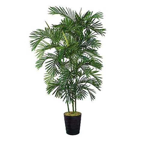 HTT Decorations - Künstliche Goldfruchtpalme/Areca Lutescrens Palme - Hochwertige Kunstpalme - 165 x 80 cm, Untertopf mit 19 cm Durchmesser - Bergpalme/Howea/Kentiapalm/Chamaedorea