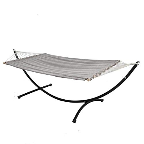 AMANKA 200x120 Liegefläche: XXL Hängematte mit Gestell bis 120kg - 300cm Hängemattenständer Outdoor - Doppel Hängematte für Garten mit Gestell Hängeliege mit Gestell Hängematte mit Hängemattengestell