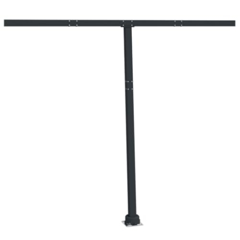 vidaXL Stützen, Stützfuß für Markisen Gelenkarmmarkisen, Drehbar Standfuß Stützbein, Standmontage Halterung Abstützung, Anthrazit 300x245cm Eisen