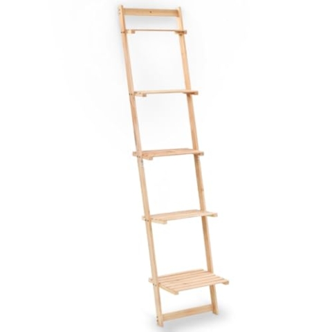 vidaXL Wandregal Zedernholz 41,5x30x176cm Leiterregal Standregal Bücherregal