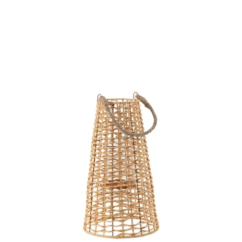 J-Line Laterne Anais - Rattan - Naturell - Small