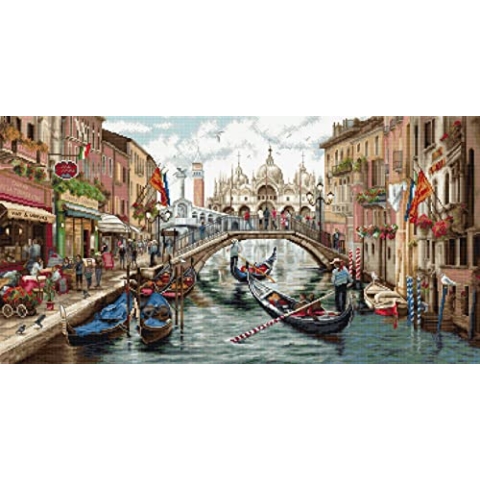 Luca-S Kreuzstich Set Gold Collection Venedig Zählmuster