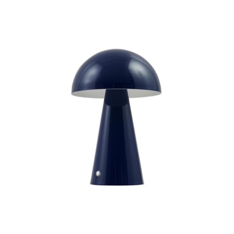 Lindby LED Tischlampe Nevijomit USB Anschluss dimmbar (Modern) in Blau aus Metall (1 flammig,) - Tischleuchte Schreibtischlampe Nachttischlampe Wohnzimmerleuchte