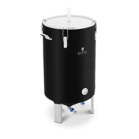 Royal Catering RCBM-70ICF Fermenter 70 l 0-40 °C Edelstahl mit Isoliermantel Gärkessel Fermentierkessel
