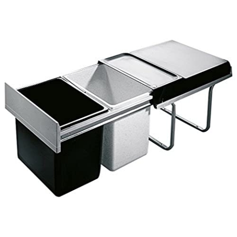 Hailo Abfallsammler TR Swing 40.2/36 A Raumspar-Tandem 2x 18 Mülleimer Mistkübel