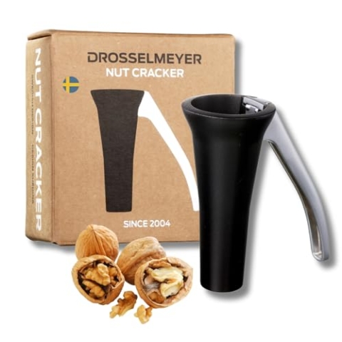 Design Nussknacker Effektiv auf alle Größen von Nüssen mit minimalem Aufwand - Heavy Duty Walnussknacker - Sehr stark und robust - Entworfen und hergestellt in Schweden