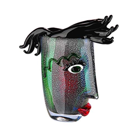 GILDE GLAS art Vase Design - Glasvase und Kunstobjekt modern Höhe 30 cm