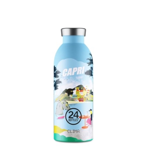 24BOTTLES Clima Flasche - Thermische Wasserflasche 500 ml Edelstahl, 100 % luftdichte Thermosflasche (12h heiß 24 Stunden kalt) mit italienischem Design, umweltfreundliche thermische Flaschen,