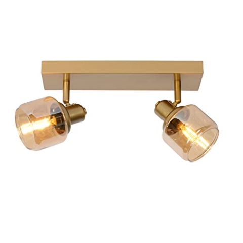 LUCIDE BJORN - Deckenstrahler - 2xE14 - Mattes Gold/Messing
