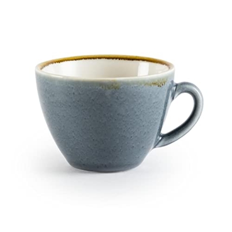 Olympia Kiln Ocean Cappuccino-Kaffeetassen-Set, 340 ml/12 oz (6er-Pack) – Passend für Untertassen: GP333, GP349, GP365, GP481 – GP348