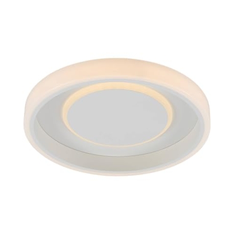 Lindby LED Deckenleuchte Wikani dimmbar mit Leselampe (Modern) in Weiß aus Metall (1 flammig,) - Lampe Deckenlampe Wohnzimmerleuchte
