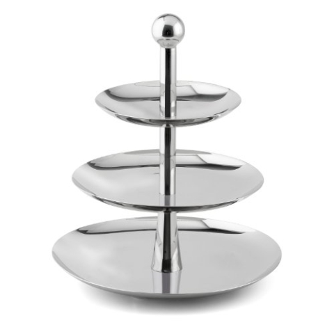 Weis Etagere, Edelstahl, Silber, 27 Centimeters cm