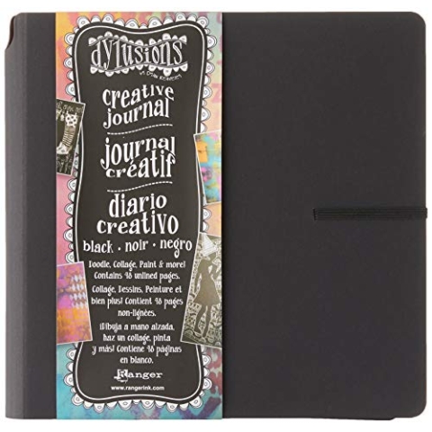 Ranger Creative Journal Square Black Dylusions Kreatives Tagebuch, quadratisch, Schwarz