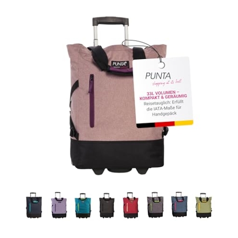 Punta Einkaufstrolley Wheel Sport Rosa-Fuchsia