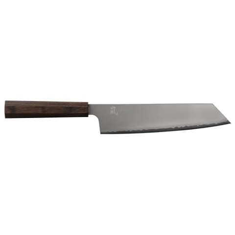 Yaxell HANA Kiritsuke Messer aus Edelstahl und Griff aus Pakkaholz in der Farbe Braun, Länge: 20 cm, 34834