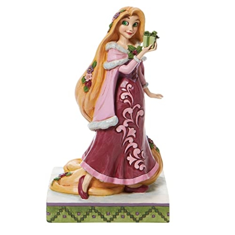 Enesco Disney Traditions Figur Rapunzel mit Geschenken 6008981 Mehrfarbig 7.25 in H x 3.5 in W x 4.25 in L