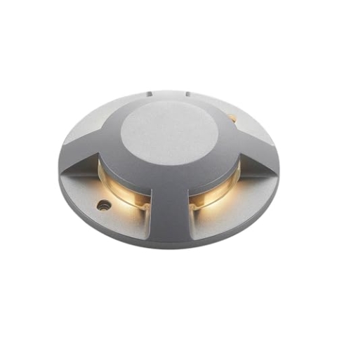 Lucande LED Außenleuchte Jeffrey (wasserdicht (Modern) in Alu aus Aluminium (1 flammig,) - Außenstrahler außen Spot für Garten Terasse Balkon & Haus