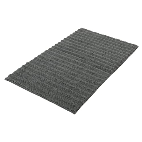 Kleine Wolke Badteppich Yara, Farbe: Schiefer, Material: 100% Baumwolle, Größe: 70x120 cm