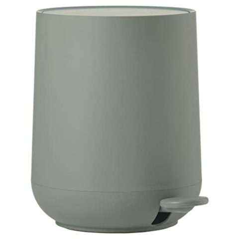 Zone Denmark Nova Mülleimer fürs Bad, Kosmetikeimer, Abfalleimer fürs Badezimmer, Durchm. 20,5 cm, Höhe 23,5 cm, Fassungsvermögen 3 Liter, Olive Green