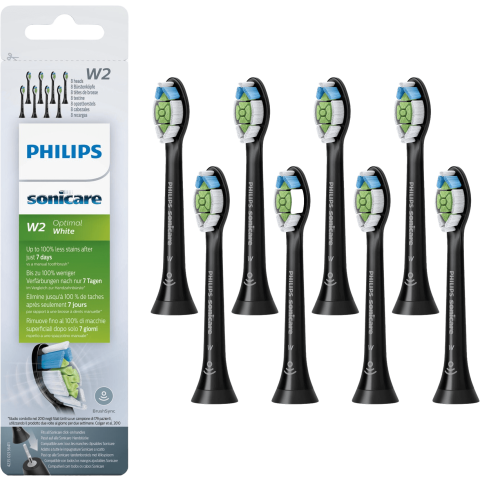Philips Sonicare OptimalWhite HX6068/13 Schwarz 8 Stück