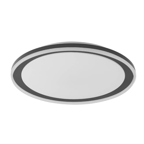 Lindby LED Deckenleuchte Verdan dimmbar mit Leselampe (Modern) in Schwarz aus Metall (1 flammig,) - Lampe Deckenlampe Wohnzimmerleuchte