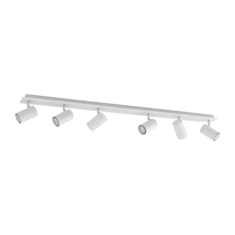 Lindby Strahler Joffrey (Modern) in Weiß aus Metall (6 flammig, GU10) - Deckenlampe Deckenleuchte Lampe Spot Wohnzimmerleuchte