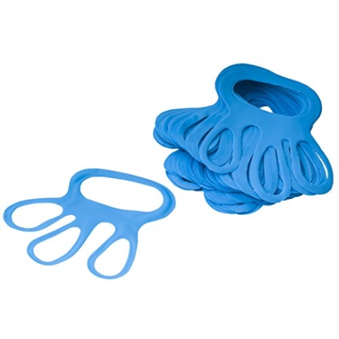 Eurosell 100 STÜCK Profi Fingerlinge Fingerfix Handschuhspanner blau Stechschutzhandschuh Handschuhspanner