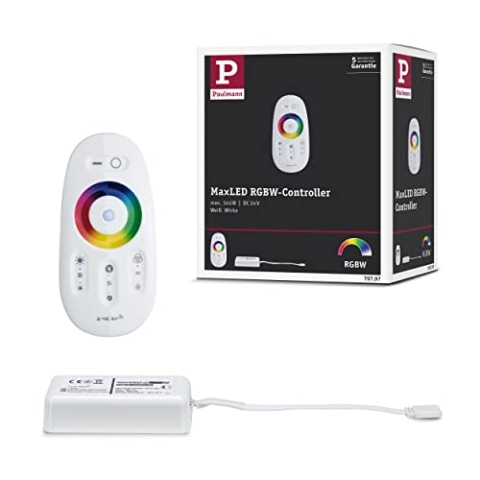 Paulmann RGBW-Controller 144W (max) 24V (max.) 24V Kunststoff (B x H x T) 110 x 20 x 53mm YourLED 79