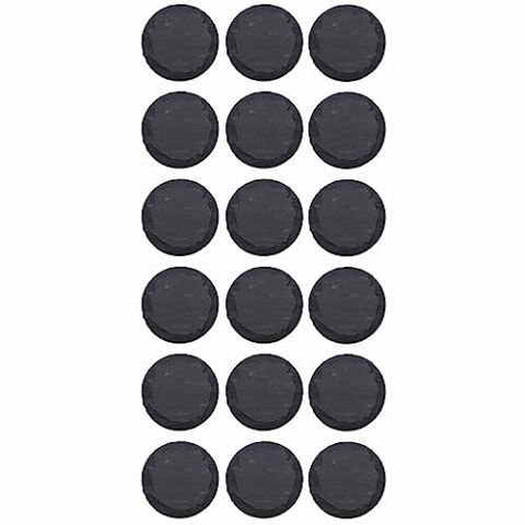 Novaliv 12x Schieferplatten I rund I 33x0,5 cm I Platzdeckchen Schiefer Schneidebrett Schiefer Platzteller Buffet Servierplatte Deko Platte