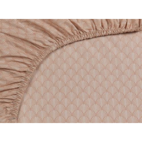 Pip Studio Scala Spannlaken Farbe Coral Größe 180x200 cm