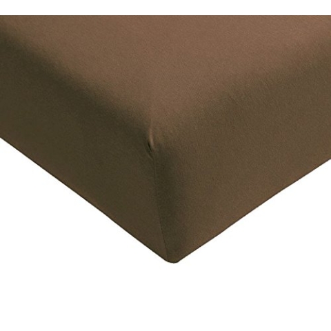 Formesse Spannbettlaken Bella Donna Single-Jersey trüffel Größe 140x200 cm - 160x200 cm