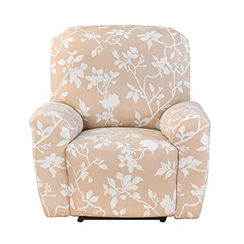 Meigeh Sesselbezug relaxsessel sesselschoner für fernsehsessel relaxsessel Lehnsessel-Abdeckung mit Tasche Lehnsessel-Schonbezüge Schutz 4 Stück