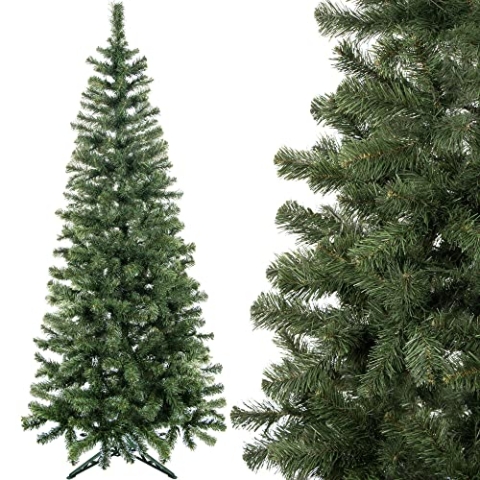 SPRINGOS Tannenbaum Tanne 150 cm Weihnachtsbaum Künstlich Naturgetreu Christbaum inkl. Ständer