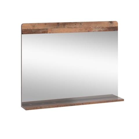 Vicco Badezimmerspiegel Izan, Badspiegel, Oldstyle, 80.1 x 62 cm mit Ablage
