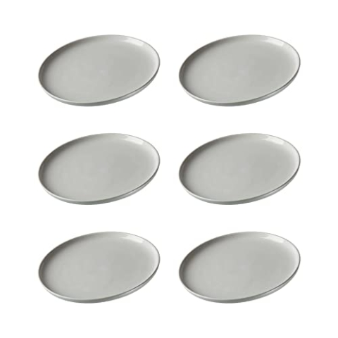 Ritzenhoff & Breker Frühstücksteller Jasper, 6er Set, Mint, ø 19 cm, Dessertteller aus Steinzeug, Mattglasur & Soft-Touch-Haptik