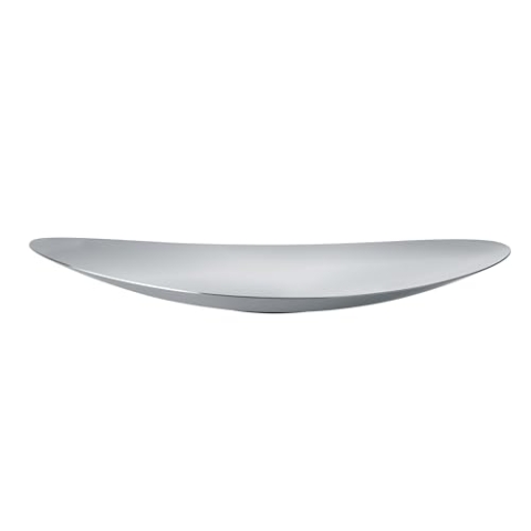 Blomus Schale -ONDEA- | Schüssel aus Edelstahl | Farbe Edelstahl matt | Größe M 35Lx42Bx7H cm | Obstschale mit schön geschwungener Silhouette
