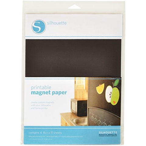 Silhouette bedruckbares Magnetpapier, blau/Glitter