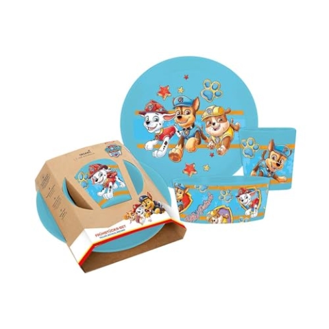 Koziol CONNECT PAW PATROL Kleiner Teller + Schale + Becher 3teil Set blau 8041714
