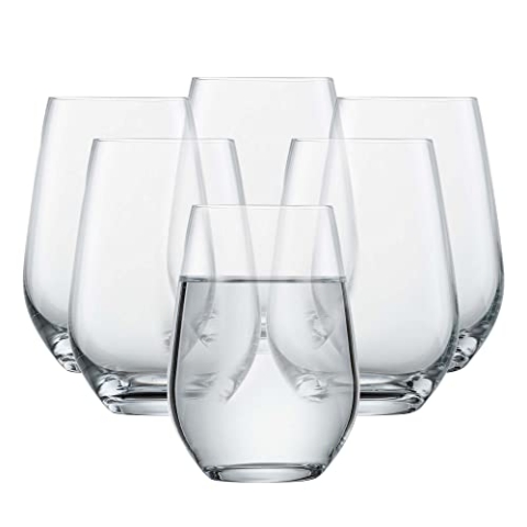 SCHOTT ZWIESEL Universalbecher Viña (6er-Set), vielseitig einsetzbare Trinkgläser, spülmaschinenfeste Tritan-Kristallgläser, Made in Germany (Art.-Nr. 114674)