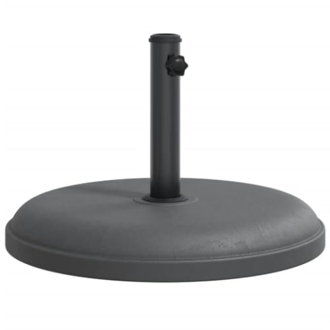 vidaXL Sonnenschirmständer, Schirmständer mit Standfuß Spannknopf, Sonnenschirmbasis für Ø32/35/38 mm Mast, Sonnenschirmfuß, 25 kg Rund