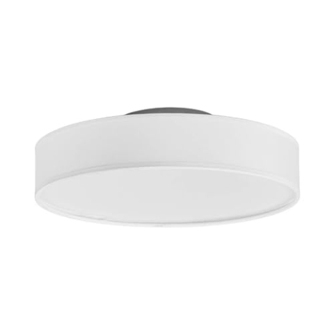 Lindby LED Deckenlampe Saira (Modern) in Weiß aus Textil (1 flammig,) - Deckenleuchte Lampe Wohnzimmerleuchte