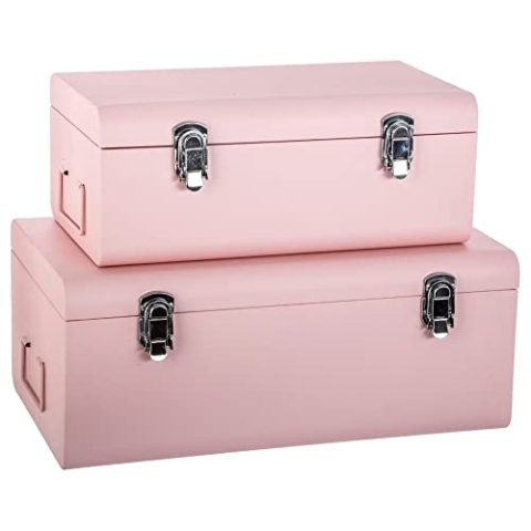 Atmosphera - 2er-Set Kinderkantinen - rosa - Metall - Rosa