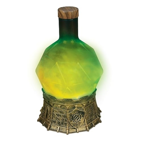 ENHANCE Gaming Zaubertrank Licht mit wirbelnden mystischen Gebräu - Zaubertrank Flasche Stimmungslicht Prop für Tabletop-Spiele, Schreibtisch Dekoration - Soft Glowing Whirling Potion (Green Elixir)
