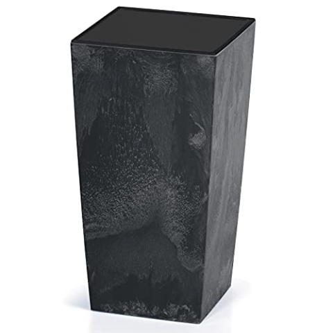 Deuba® Blumentopf 91L 75x40x40 cm Betonoptik Inkl. Einlegeboden Indoor Outdoor Blumenkasten Pflanzkübel Anthrazit