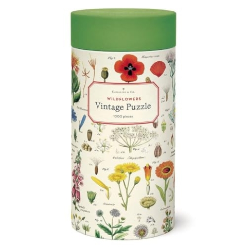 Cavallini PZL/WF Wildflowers 1,000 Piece Puzzle, Mehrfarbig/Meereswellen (Ocean Tides), 1000