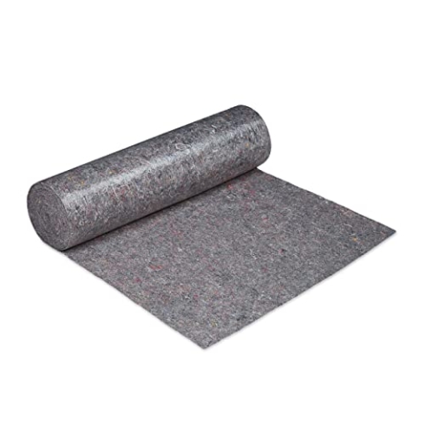 2 x Malervlies, Abdeckvlies Rolle, je 1 m x 50 m = 50m², rutschfest, wasserabweisend, 180g/m², Streichen, Umzug, grau