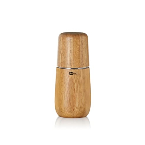 AdHoc MP721 Pfeffer- | Salzmühle Yono, CeraCut® Keramik Mahlwerk, Akazienholz|Edelstahl